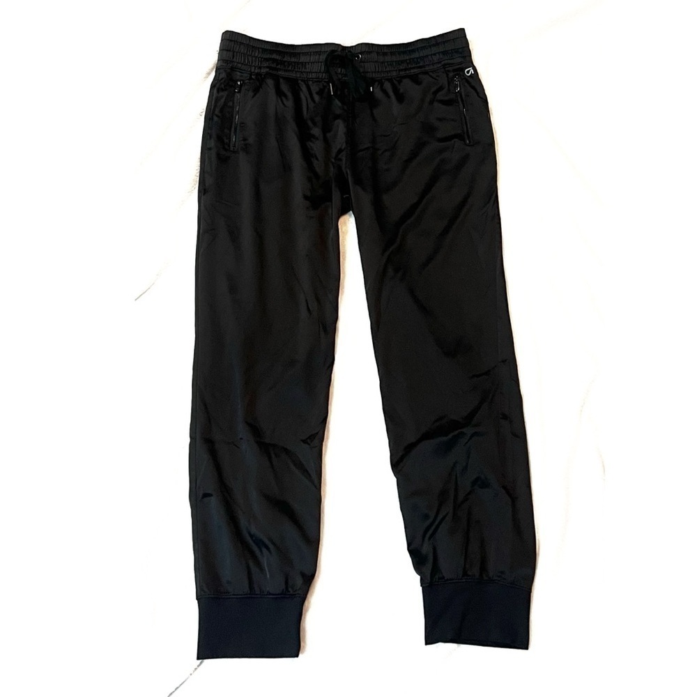 Gap Fit Men’s Lightweight Polyester Solid Black Joggers Pants Large Pockets